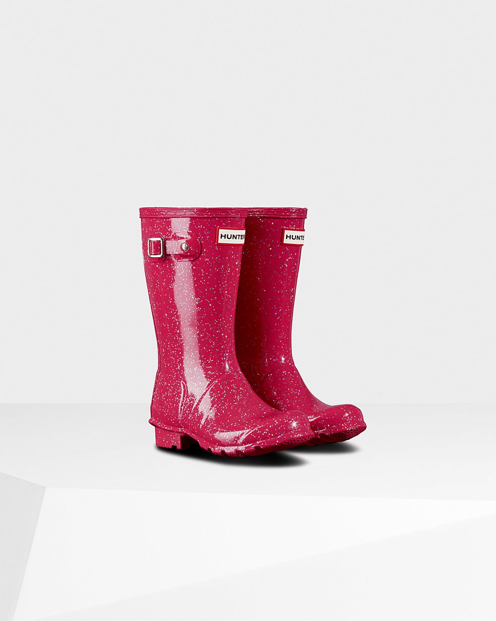 Gummistövlar Barn - Hunter Original Stora Giant Glitter - Rosa - 945708-QHI